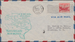 Erstflug FIRST FLIGHT A.M.64 Tucumcari New Mexico 1.5.48 Nach Lubbock Texas 1.5. - Otros & Sin Clasificación