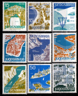 ⁕ Yugoslavia 1962 ⁕ Tourism / Tourist Places / Cities Mi.994-1002 ⁕  9v MNH - Neufs