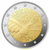 3421 FRANCIA 2015 MONEDA CONMEMORATIVA 2 EUROS FRANCIA 2015 PAZ. - Otros & Sin Clasificación