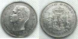 3449 ESPAÑA 1875 ALFONSO XII 5 PESETAS 1875 DE - Collezioni