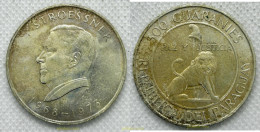 3541 PARAGUAY 1973 PARAGUAY 300 GUARANIES 1973 STROESSNER PLATA SILVER - Paraguay