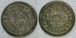 3590 ESPAÑA 1721 FELIPE V 2 REALES 1721 F - Colecciones