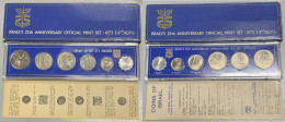 3614 ISRAEL 1973 ISRAEL 25TH ANNIVERSARY OFFICIAL MINT 6 COIN SET 1973 - Israele