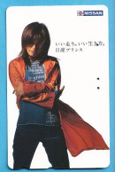 Japan Telefonkarte Japon Télécarte Phonecard -  Girl Frau Women Femme Nissan - Publicité