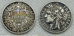 3710 FRANCIA 1849 FRANCE 1849 1 FRANC A - Autres & Non Classés