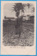 CPA DOS NON DIVISE - COTE-D'IVOIRE - L.G.D. N° 16 - FEMME AGNI - Costa De Marfil