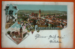 AUSTRIA - GRUSS AUS PERCHTOLDSDORF, OLD LITHO 1898 - Perchtoldsdorf