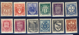 526 à 537 12 VALEURS ARMOIRIES De PROVINCE NEUFS ** Garantis ANNEE 1941 - 1941-66 Wappen