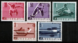 ⁕ Yugoslavia 1966 ⁕ Sports, World Championships Mi.1144-1148 ⁕ 5v MNH - Neufs