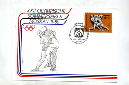 Lettre Cachet Fdc ? Lutte Jeu Olympique - Lettres & Documents