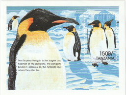 Tanzania 1999, Postfris MNH, Birds, Penguins - Tansania (1964-...)