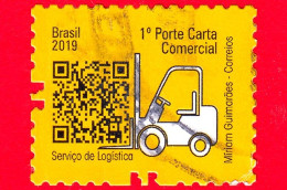 BRASILE - Usato - 2019 - Definitivi - Servizi Di Logistica Postale - 1 Porte Carta Comercial  - No Valore Facciale - Oblitérés