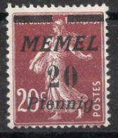 MEMEL  Timbre-Poste N°49(*)  Neuf Sans Gomme TB Cote : 9€00 - Ongebruikt