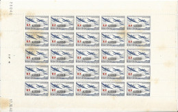 Algérie Feuille Complète YT 245 Œuvres De L'Air N** Rousseurs 2 Scans - Unused Stamps