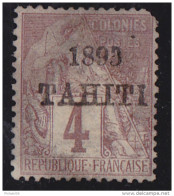 TAHITI  No 21 CERTIFICAT  COTE : 3000 E (TIMBRE VICTIME D'UN DEGAT DES EAUX, LA SIGNATURE EST EN  PARTIE EFFACEE) - Unused Stamps