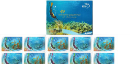 GREECE  2015     BOOKLET    SELF - ADHESIVE   STAMPS       DIVING  TOURISM - Carnets