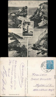 Ansichtskarte Hiddensee Hiddensjö, Hiddensöe Steilküste Mit Leuchtturm 1957 - Hiddensee