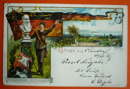 GERMANY - BAYERN, GRUSS AUS PROSDORF, OLD LITHO 1898 - Cham