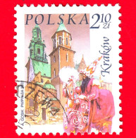 POLONIA - Usato - 2002 - Cracovia - Cattedrale Di Wawel S. Maria -  2.10 - Oblitérés