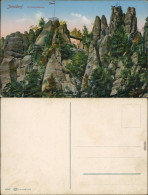 Ansichtskarte Jonsdorf Partie Am Nonnenfelsen 1914  - Jonsdorf