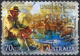 AUSTRALIA 2014 QEII 70c Multicoloured, Bush Ballads-Waltzing Matilda Self Adhesive Stamp SG4181 FU - Gebraucht