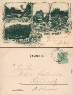 Ansichtskarte Jonsdorf 4 Bild: Restauration Nonnenfelsen 1898  - Jonsdorf