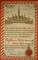 AUSTRIA - WIEN - RATHHAUS KELLER 1904 - Vienna Center
