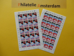 Faroes 1988, FULL SHEETS / EUROPA CEPT / TRANSPORT AND COMMUNICATION: Mi 166-67, ** - 1988