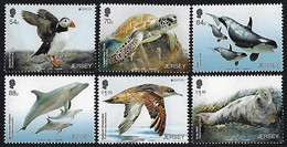 JERSEY  -EUROPA 2021 -" FAUNA NACIONAL EN PELIGRO - ENDANGERED NATIONAL WILDLIFE"- SERIE COMPLETA De 6 V. - N - 2020