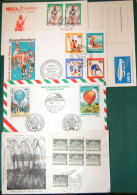 Worldwide - 10 Letters And Postal Cards - Lots & Kiloware (mixtures) - Max. 999 Stamps