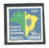 BRAZIL 1969 RHM C0664 EXÉRCITO THE ARMY FLAG - Nuovi