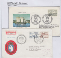 Greenland Jakobshavn 3 Covers  (KG180) - Stazioni Scientifiche E Stazioni Artici Alla Deriva