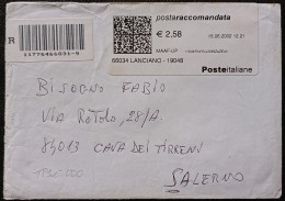 Lanciano 15.06.2002 - TPlabel Postaraccomandata € 2,58 (catalogo TP3.C.000) - 2001-10: Storia Postale