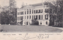 485662Doorn, Kasteel Broekhuizen. 1906. (Rechtsonder Een Kleine Vouw)  - Doorn