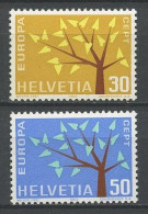 SUISSE 1962 N° 698/699 ** Neufs MNH Superbes C 2.50 € Europa Arbre Tree Flore - Ongebruikt