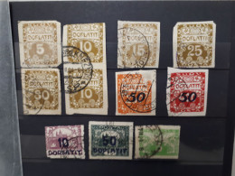 Timbres Tchécoslovaquie :  1919 TAXE Yt N° 1, 2, 3, 5, 6, 20, 35, 36, 380 & - Postage Due