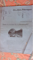 JUIN 1905 LES ALPES PITTORESQUES N°102 VALLEE DE LA ROMANCHE  AIX LES BAINS LA TOUR DU PIN .. GRENOBLE PUB... - 1901-1940