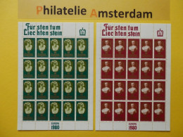 Liechtenstein 1980, FULL SHEETS / EUROPA CEPT: Mi 741-42, ** - KB - 1980