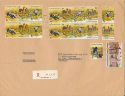 Burundi Registered Cover Sent To Denmark 31-5-1978 With A Lot Of Topic Stamps Big Size Cover - Cartas & Documentos