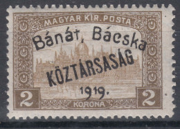 Hungary Banat Bacska 1919 Mi#32 Mint Hinged - Banat-Bacska