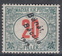 Hungary Banat Bacska 1919 Porto Mi#5 Mint Hinged - Banat-Bacska