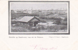 4858253Gezicht Op Zandvoort, Van Uit De Duinen 1904. (kanten Afgeknipt?)  - Zandvoort