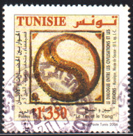 2006-Tunisie / Y&T 1568- Dialogue Entre Civilisations & Réligions, Mosaïque, Musée De Sousse -III-S. Ap.JC. OBLI - Museen