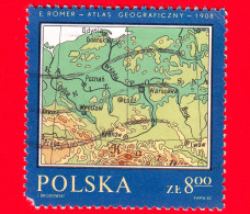 POLONIA - Usato - 1982 - Mappa Della Polonia, Atlante Di Romer, 1928 - 8.00  Vedi... - Oblitérés