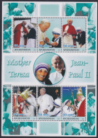 F-EX48061 AFGHANISTAN MNH 2001 JEAN PAUL II & MOTHER TERESA.  - Mother Teresa