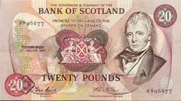 Scotland 20 Pounds, P-114e (5.1.1987) - VF+ - 20 Pounds