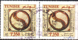 2006-Tunisie / Y&T 1568- Dialogue Entre Civilisations & Réligions, Mosaïque, Musée Sousse -III-S. Ap.JC. En Paire OBLI - Museos