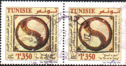 2006-Tunisie / Y&T 1568- Dialogue Entre Civilisations & Réligions, Mosaïque, Musée Sousse -III-S. Ap.JC. En Paire OBLI - Museums