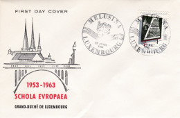 10th Anniversary Of European School - 1963 - FDC