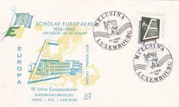 10th Anniversary Of European School - 1963 - FDC